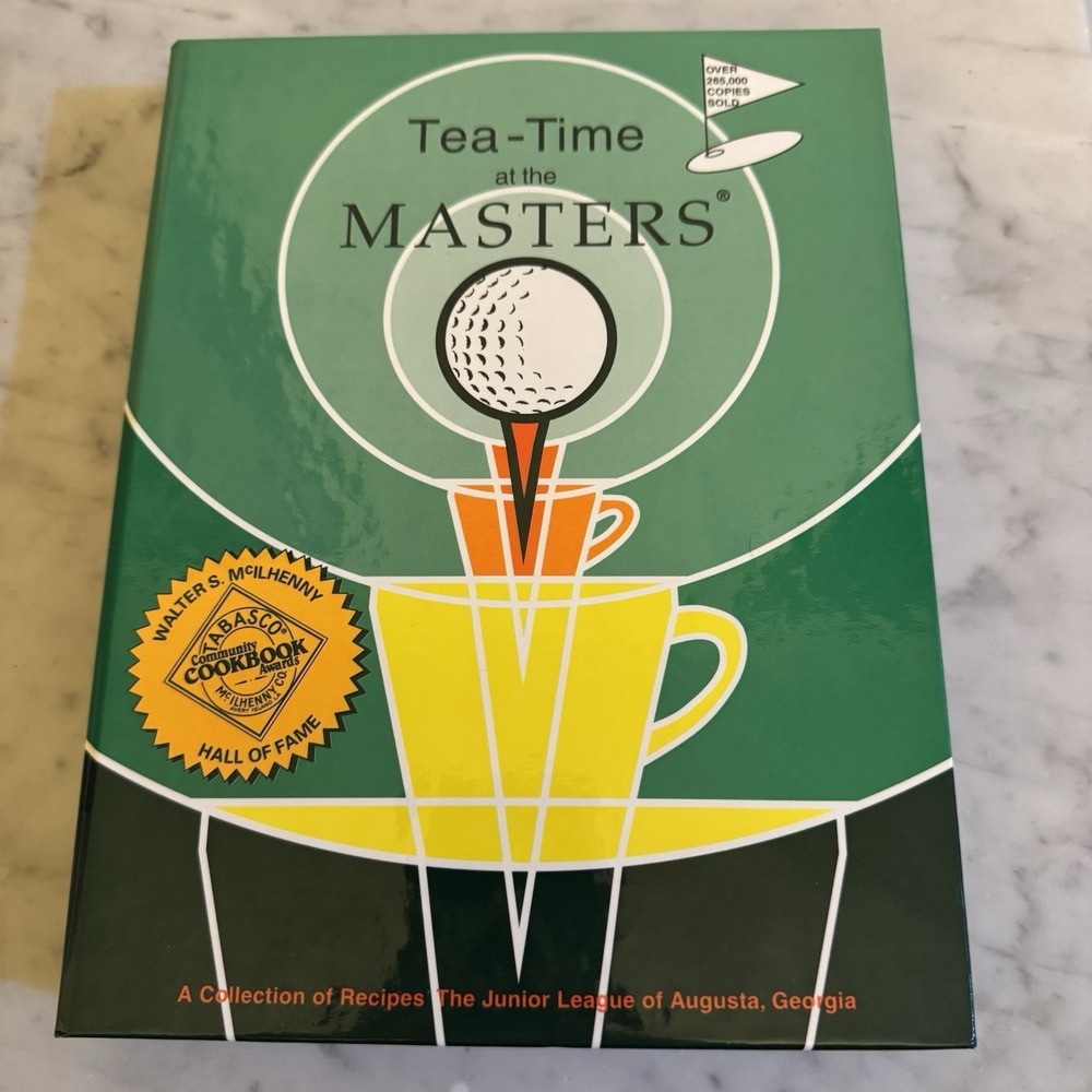 Tea-Time at the Masters Cookbook Junior League of Augusta GA 1977 Hardback